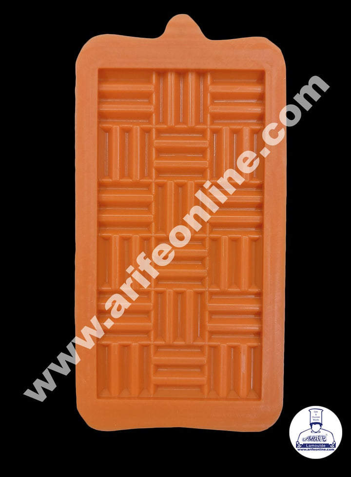 Cake Decor 1 Cavity Small Woven Shape Silicone Bar Mold Chocolate Mould ( SBCM-693)