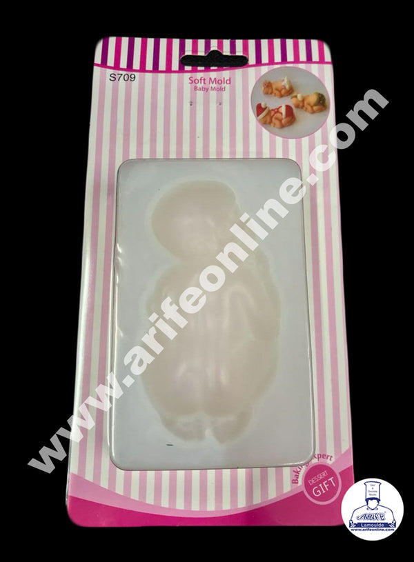 Cake Decor 1 Pc Baby Silicone Soft Mold for Cake Decoration Candy Soap Making SBS-709