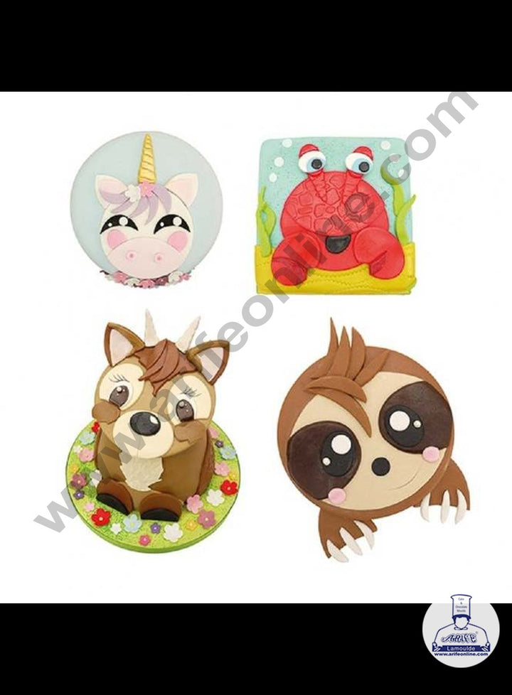 Cake Decor 1 Pc Large Mix and Match Funny Face Plastic Fondant Cutter Gumpaste Cutter SBDT-3168