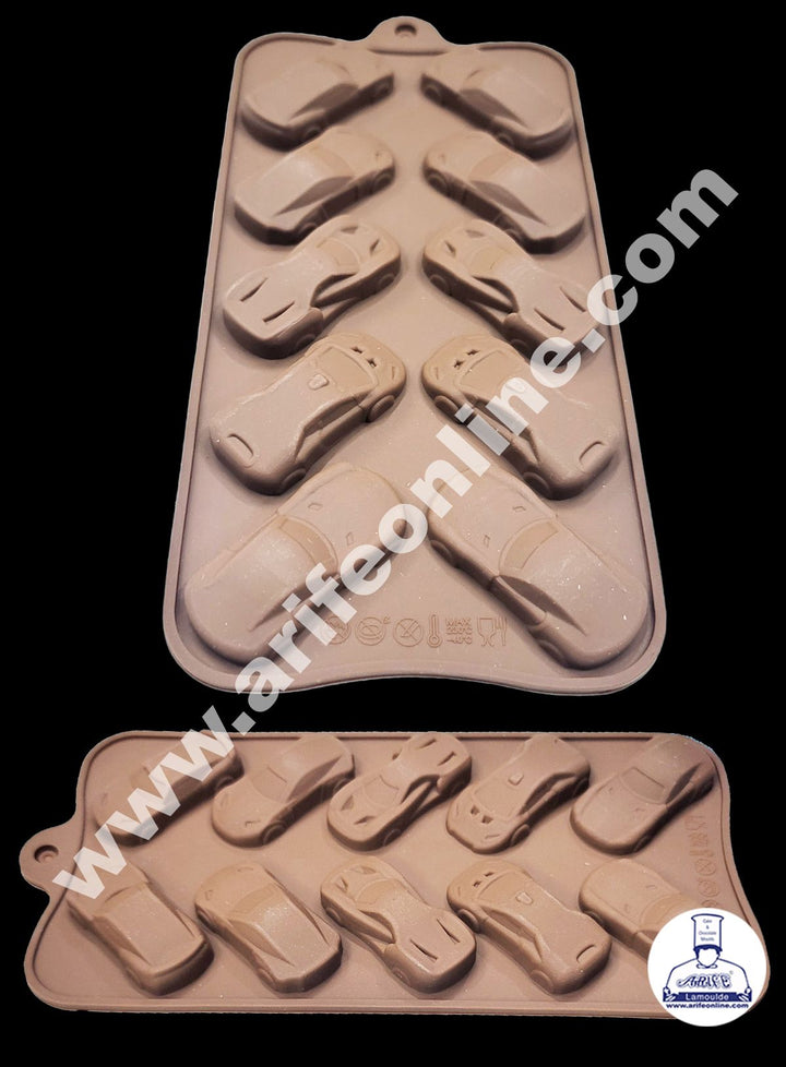 Cake Decor 10 Cavity Different Car Shape Silicone Chocolate Mould ( SBCM-683 )