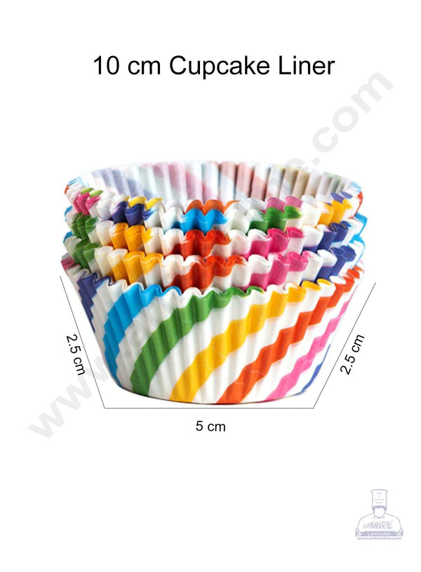 Cake Decor 10 cm Cupcake Liner Baking Cups Cupcake Mold Paper Muffin Random 100 Pcs - 10 cm (Single/Assorted Color/Prints)