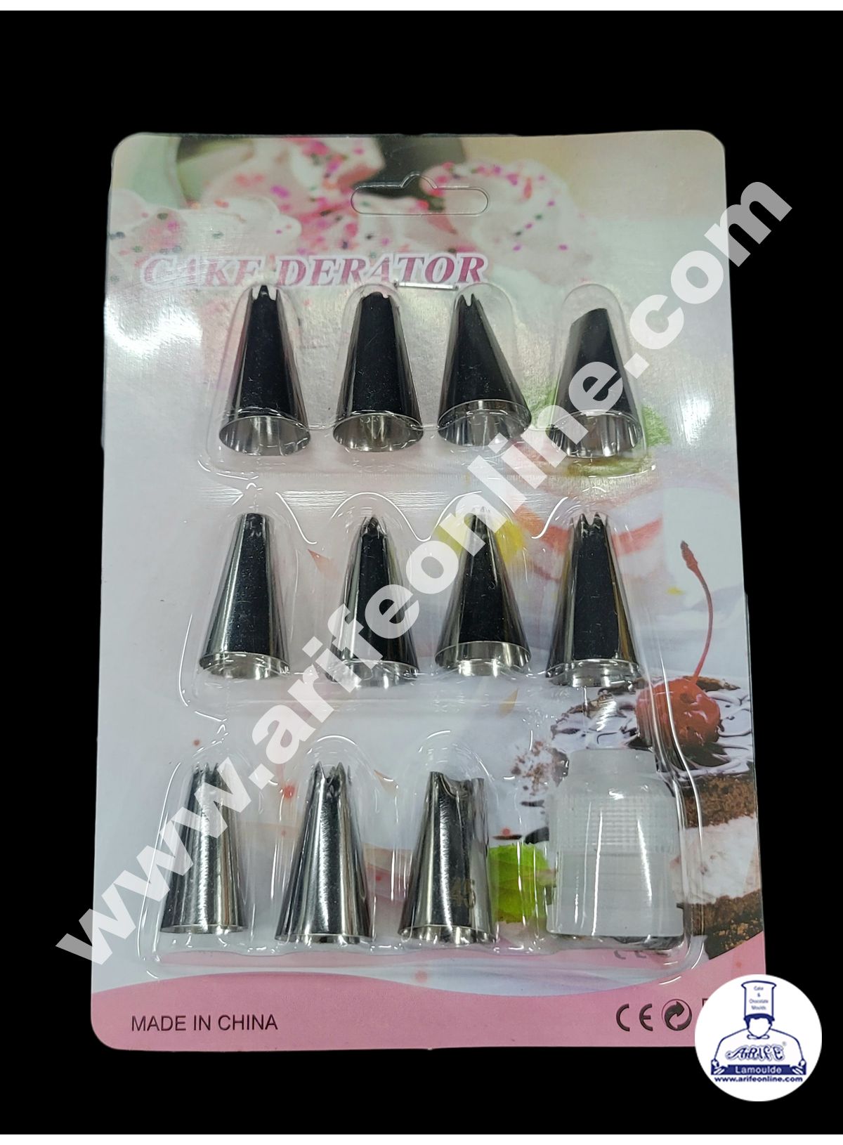 Cake Decor 11 Pcs Nozzle With 1 Coupler Set Pastry Tips Cupcake Cake D