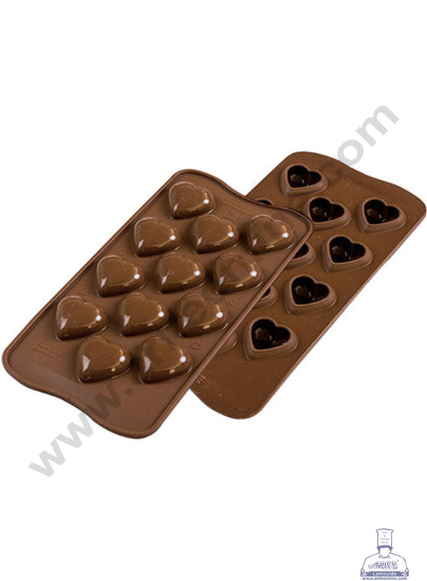 Cake Decor 12 Cavity My Love Heart Shape 3D Silicone Chocolate Mold ( SBCM-709 )