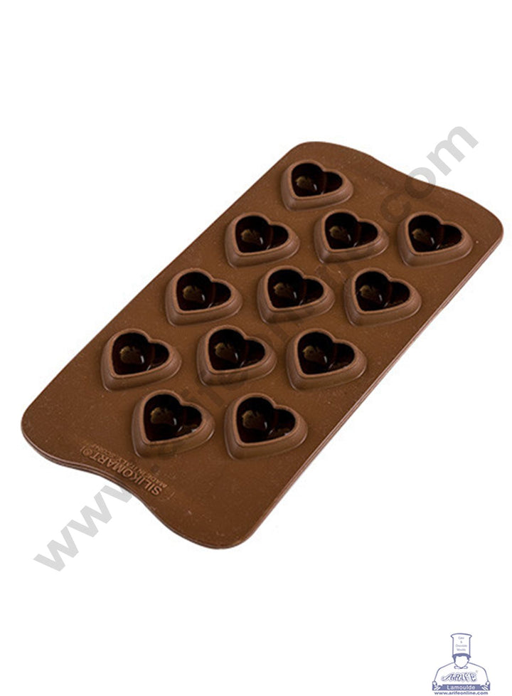 Cake Decor 12 Cavity My Love Heart Shape 3D Silicone Chocolate Mold ( SBCM-709 )