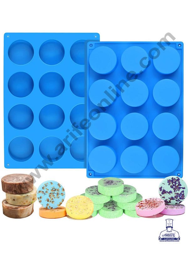 Cake Decor 12 Cavity Round Cylinder Shape Silicon Muffin Mold Silicone Small Cake Mould SBSM-762