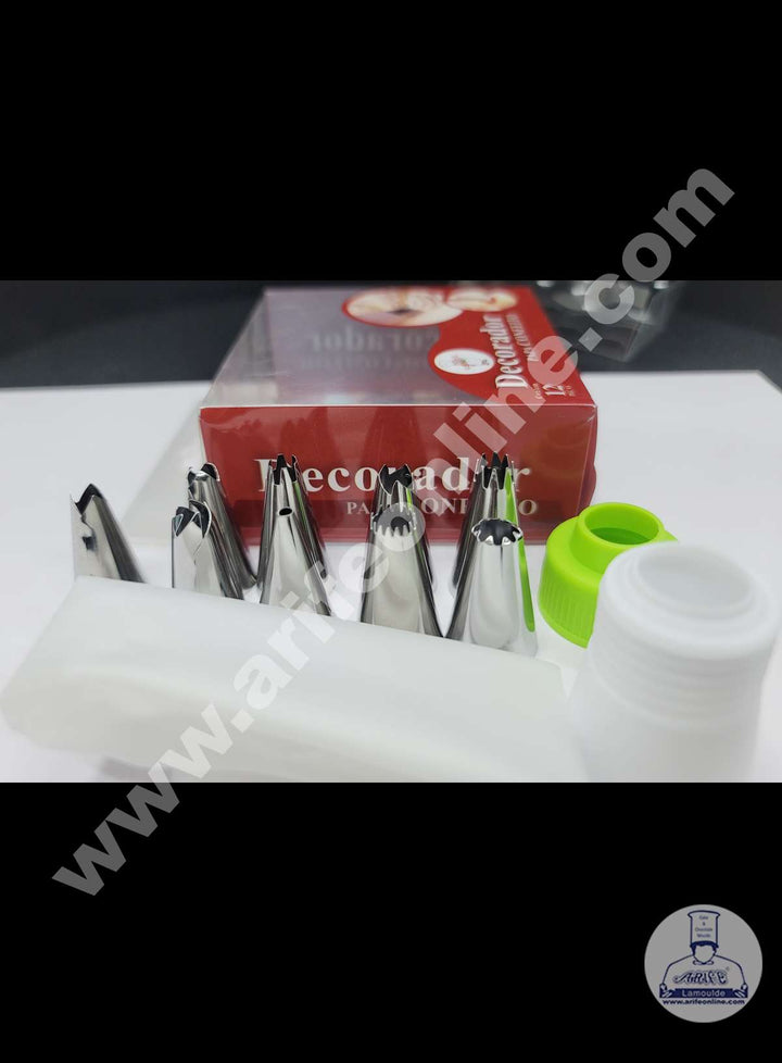 Cake Decor 12 Pcs Decorador Nozzle Set Pastry Tips Cupcake Cake Decorating Nozzle