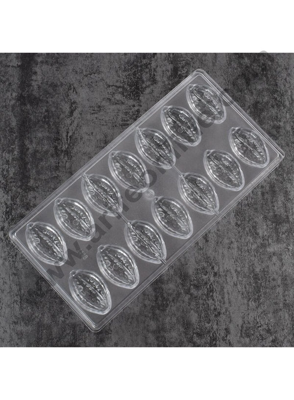 Cake Decor 14 Cavities Cocoa Fruit Nut Shape Polycarbonate Chocolate Mould