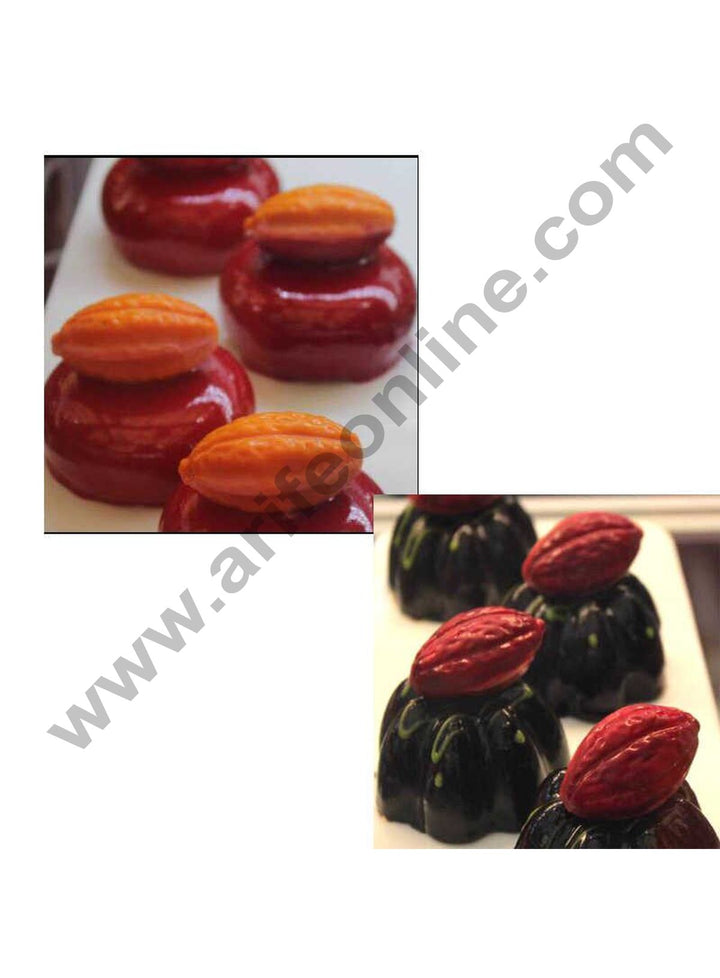 Cake Decor 14 Cavities Cocoa Fruit Nut Shape Polycarbonate Chocolate Mould