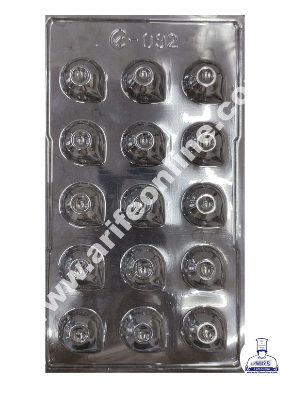 Cake Decor 15 Cavity Diwali Diya Mold PVC Chocolate mould (10 pcs pack)