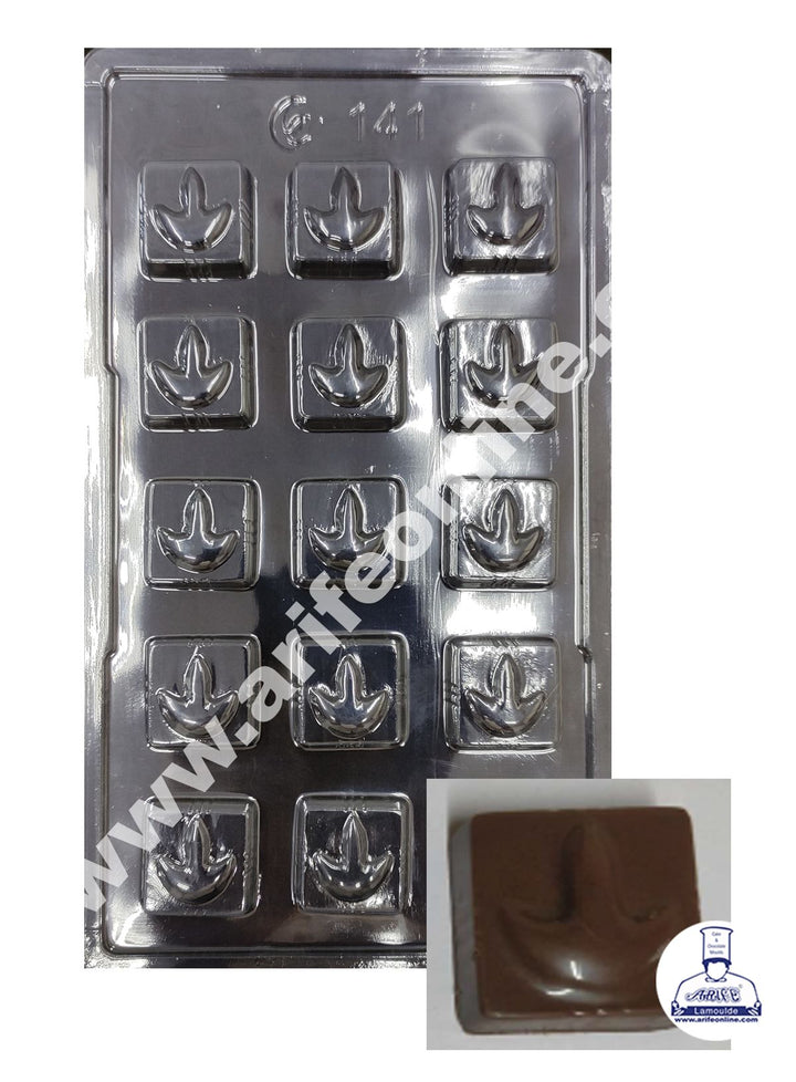 Cake Decor 15 Cavity Diwali Diya on Square Cavity Mould PVC Chocolate mould (10 pcs pack)