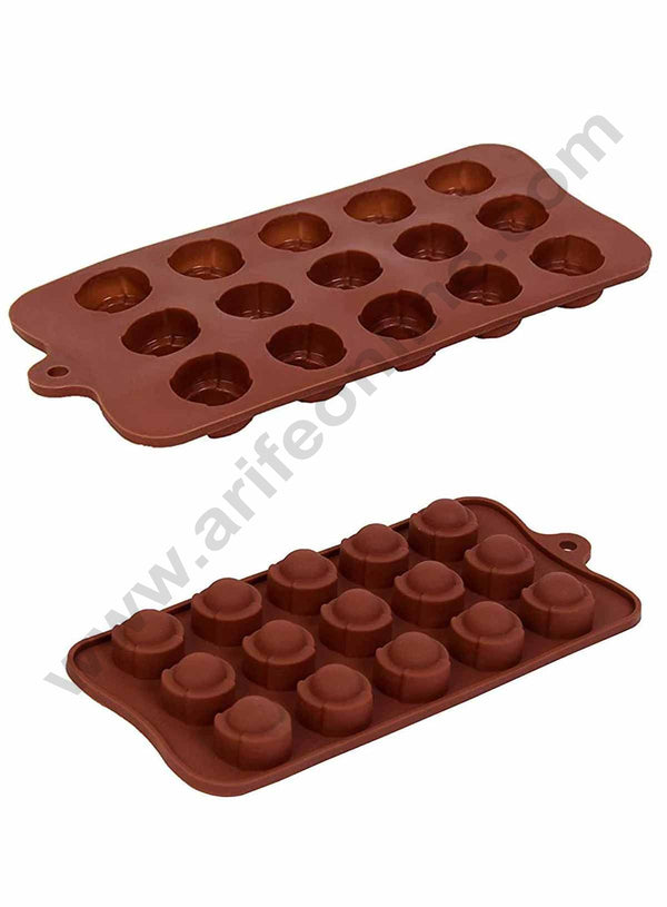 Cake Decor 15 Cavity Semi Round Silicone Chocolate Mould