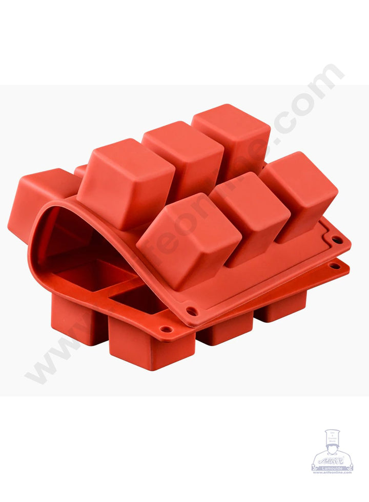 Cake Decor 15 Cavity Square Cube Shape Silicon Muffin Mold Silicone Small Cake Mould SBSM-802