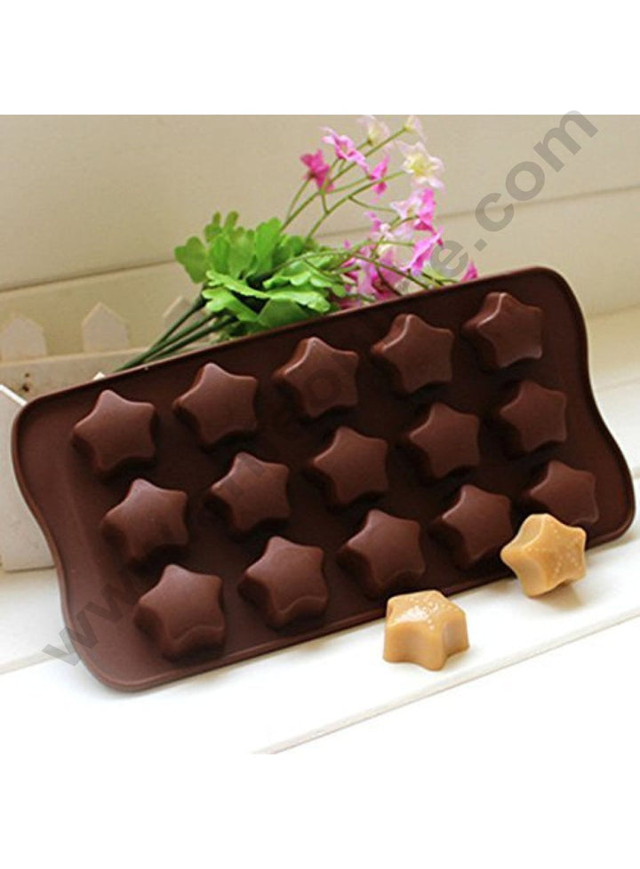 Silicone Christmas Theme Chocolate Mould - Cavity 15 (Color - Brown)