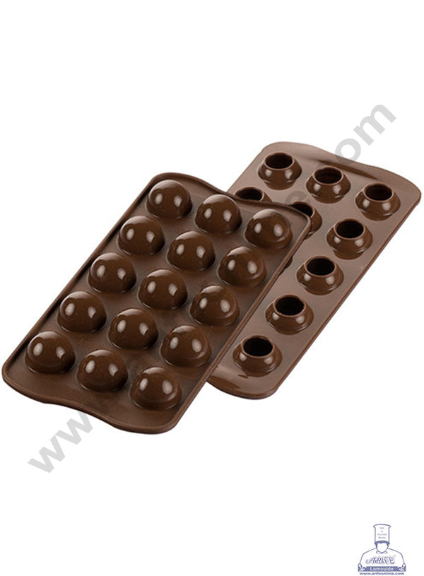 Cake Decor 15 Cavity Tartufino Shape 3D Silicone Chocolate Mold ( SBCM-712 )