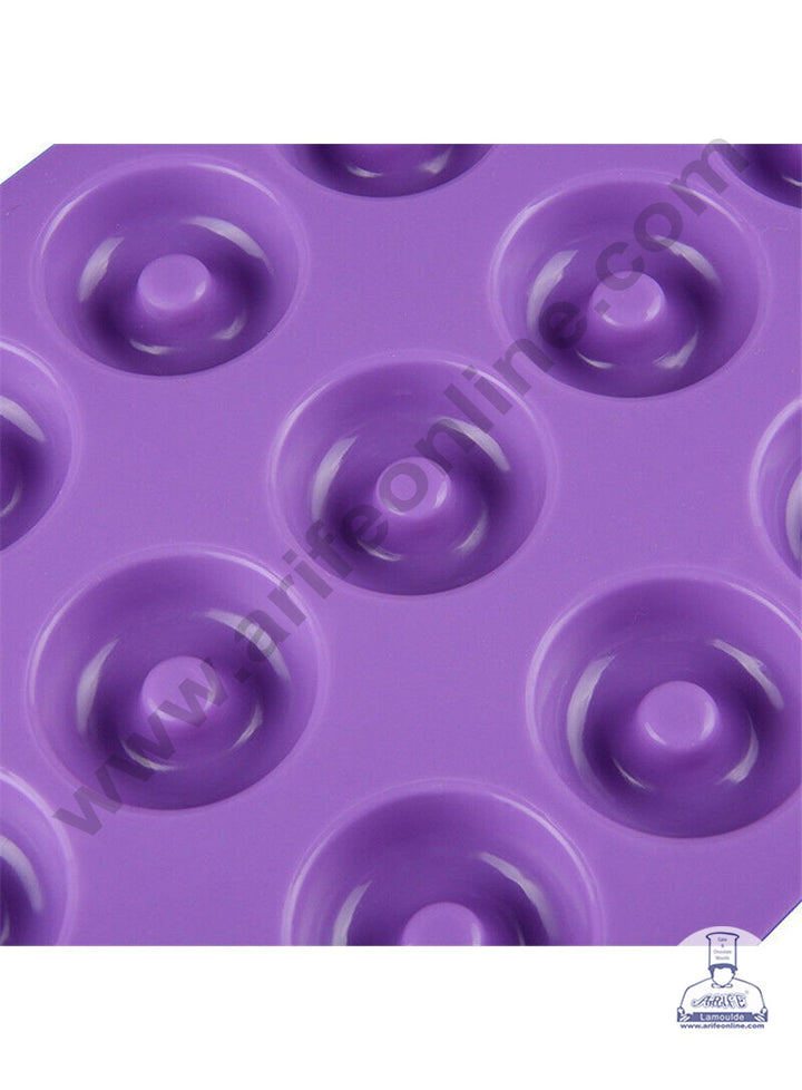 Cake Decor 18 Cavity Silicon Donut Savarin Shape Cake Mould Mousse Cake Mould Silicon Moulds