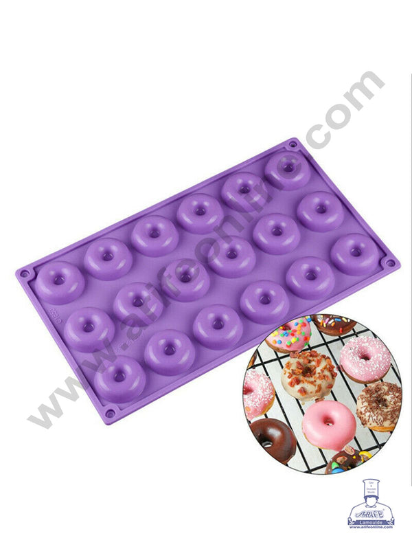 Cake Decor 18 Cavity Silicon Donut Savarin Shape Cake Mould Mousse Cake Mould Silicon Moulds