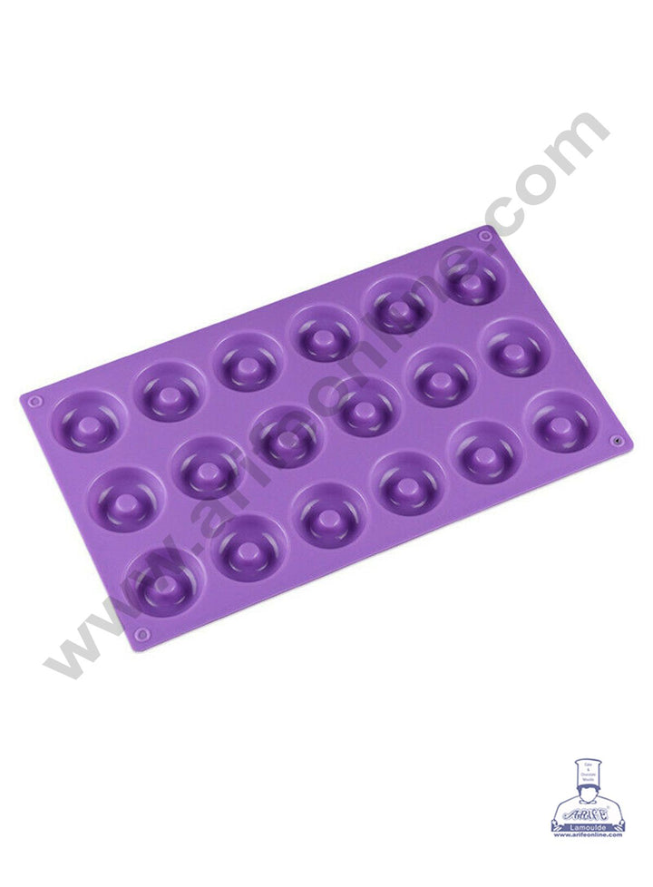 Cake Decor 18 Cavity Silicon Donut Savarin Shape Cake Mould Mousse Cake Mould Silicon Moulds