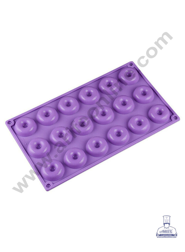 Cake Decor 18 Cavity Silicon Donut Savarin Shape Cake Mould Mousse Cake Mould Silicon Moulds