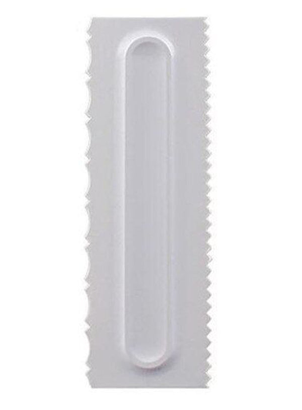 Cake Decor 1pc Plastic Icing Comb Cake Scraper, Smoother Icing Fondant Cake Decorating Too