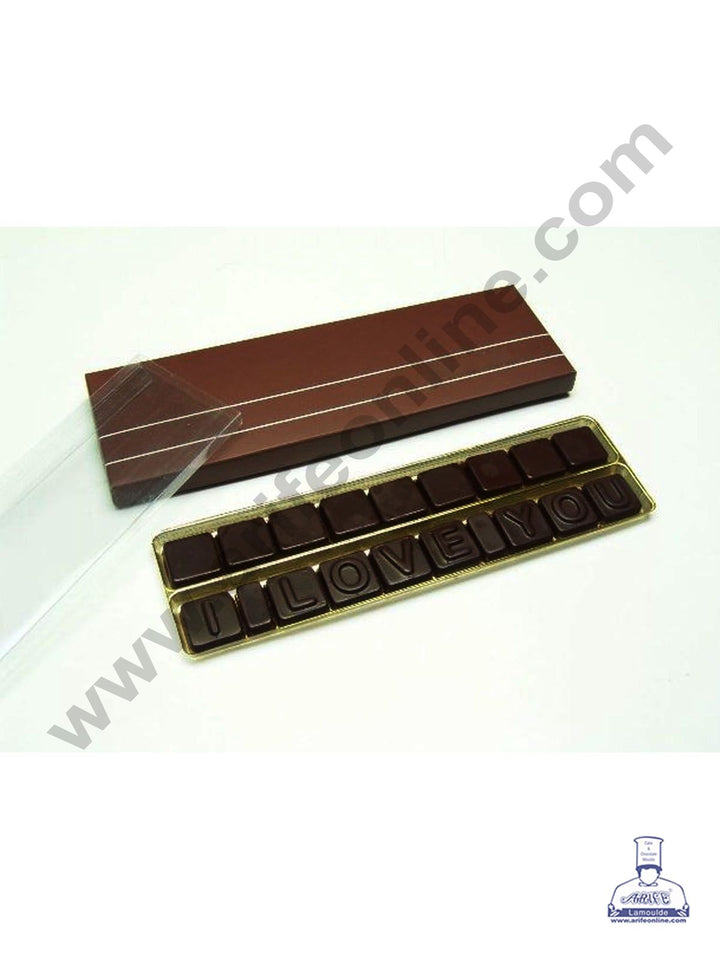 Cake Decor 2 Line Chocolate Message Box - Pack of 10 Pieces