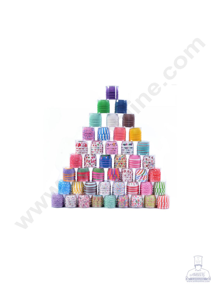 Cake Decor 200pc Cupcake Liner Baking Cups Cupcake Mold Paper Muffin Random 200 Pcs - 11 cm (Single/Assorted Color/Prints)