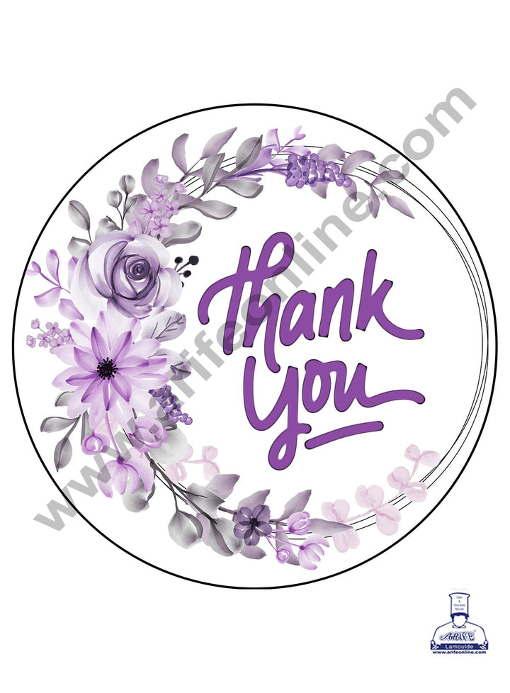 Cake Decor 240 Pieces Round 1.5 Inch Multicolour Stickers - Thank You
