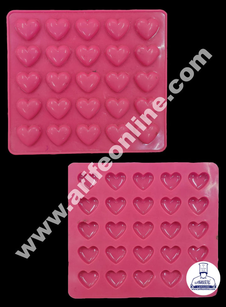 Cake Decor 25 Cavity Heart Shape Silicone Chocolate Mould ( SBCM-686 )