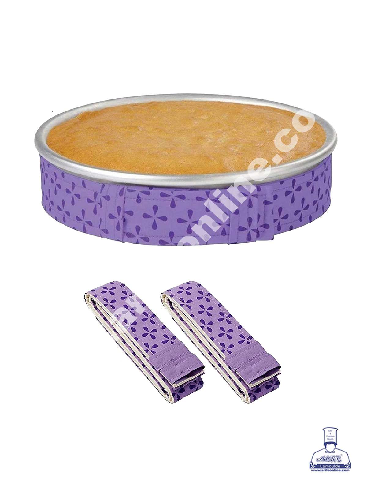 Cake Decor 2Pc Cake Pan Strips Protector Bake Even Strip Belt Bake