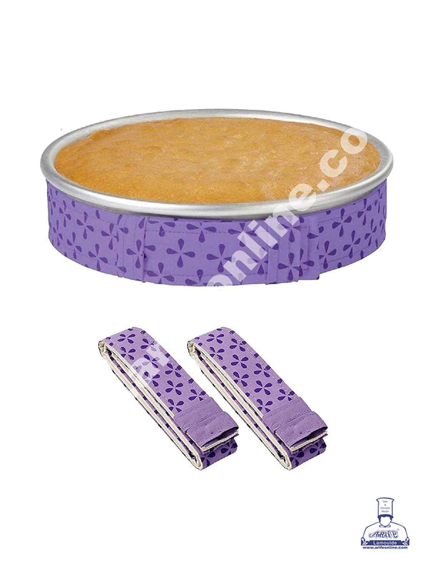 Cake Decor 2Pc Cake Pan Strips Protector Bake Even Strip Belt Bake Even Bake Moist Level Cakes Baking Tool Bakeware