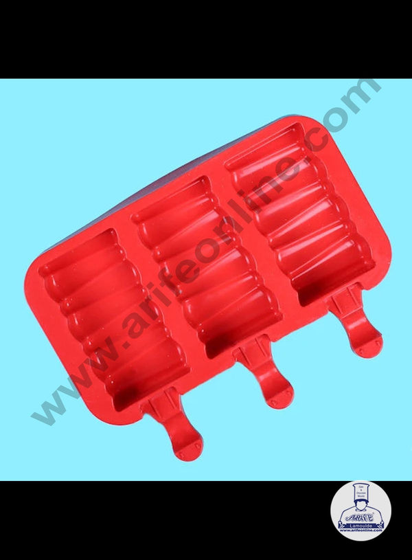 Cake Decor 3 Cavity Grooves Shape Silicone Popsicle And Cakesicle Molds Easy Ice Cream Bar Mould
