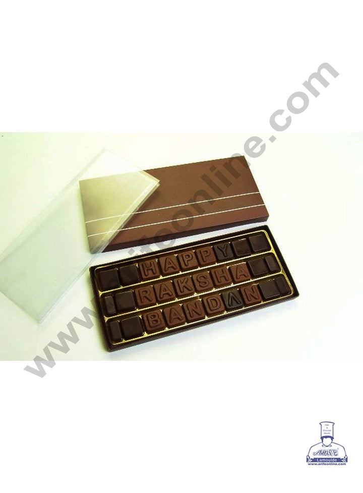 Cake Decor 3 Line Chocolate Message Box - Pack of 10 Pieces