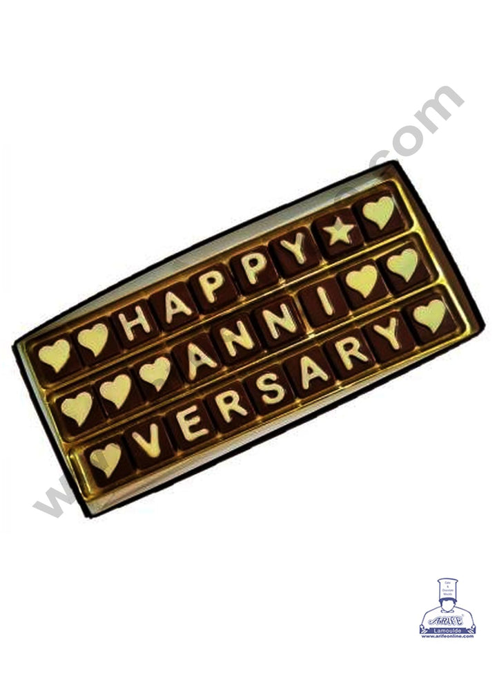 Cake Decor 3 Line Chocolate Message Box - Pack of 10 Pieces