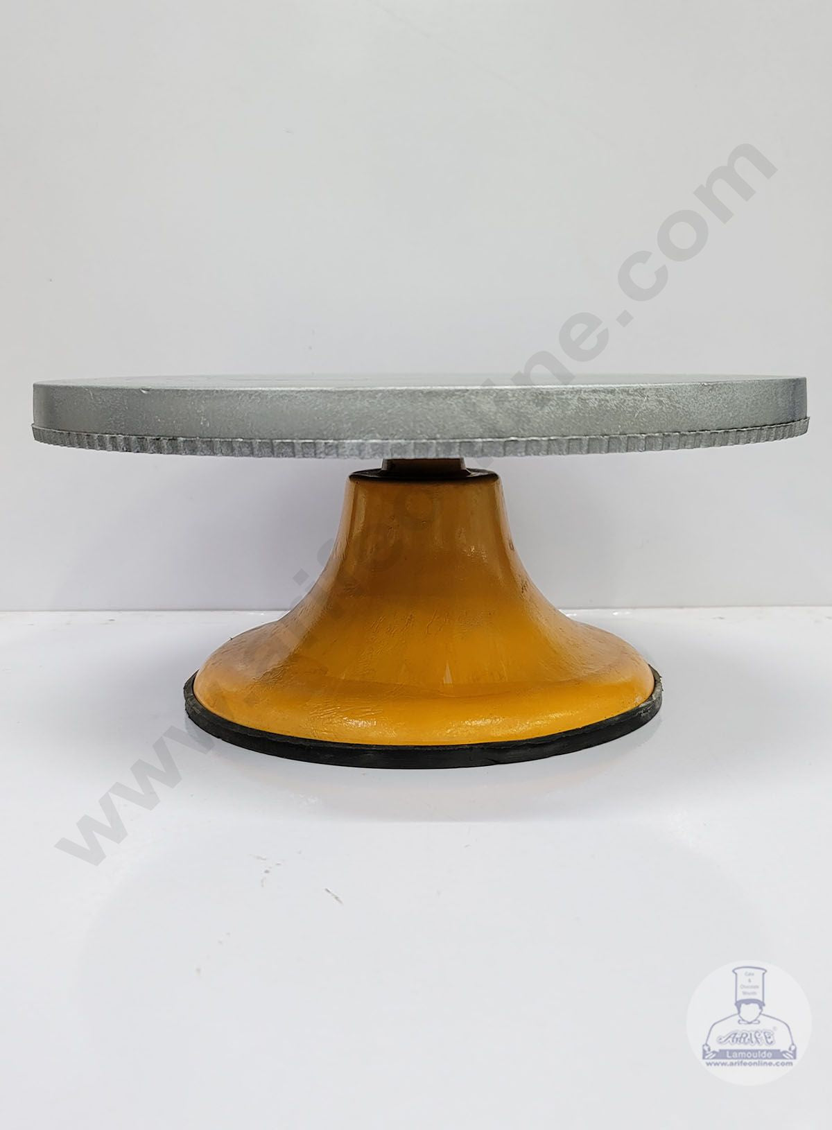 12 Inch Rotating Cake Decorating Revolving Pottery Stand Turntable, Silver  - TilyExpress Uganda