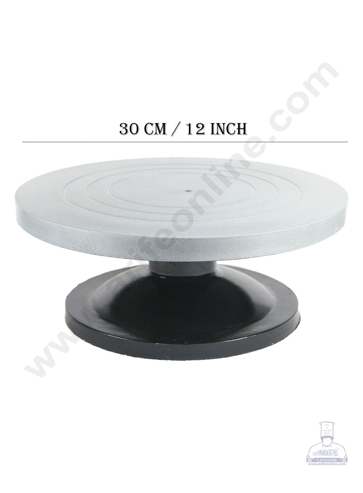  Black Marble Revolving Cake Turntable 12 Inchcake Rotating  Stand with Non-Slipping Abs Rubber Bottom for Cake,Cupcake Decorating  Supplies-Black 12 inch : Home & Kitchen