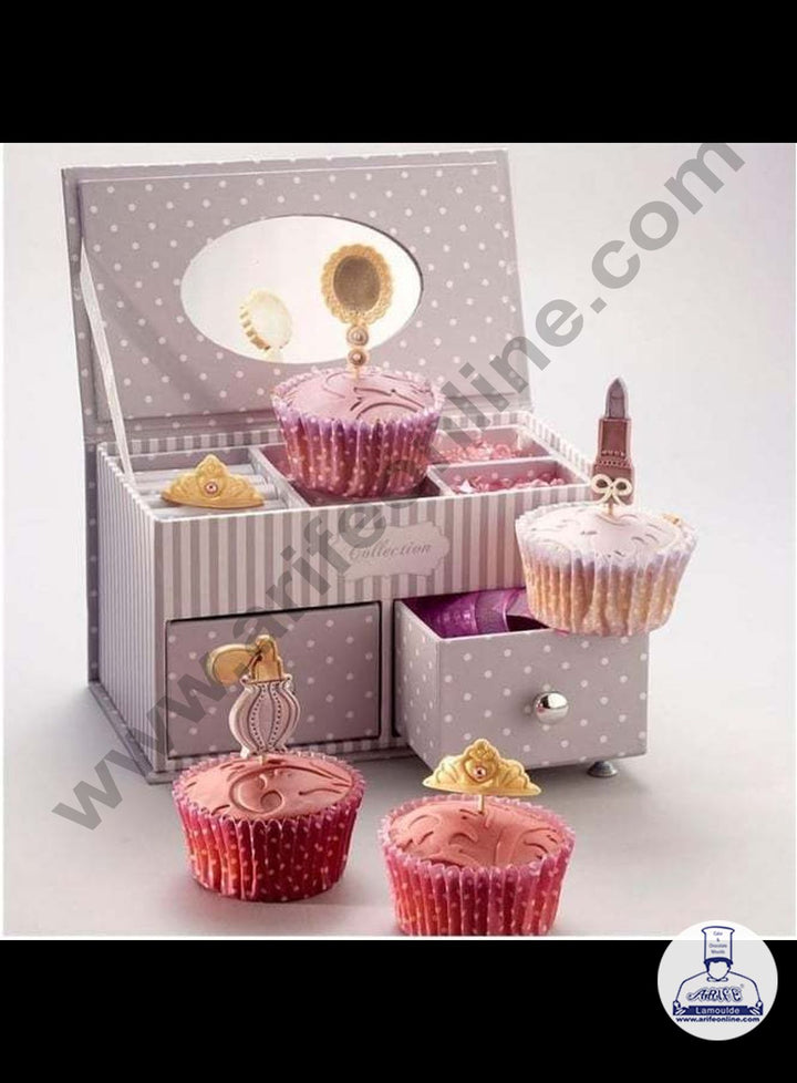 Cake Decor 4pcs Makeup Kit Shape Cake Plunger Cutters Fondant Tool