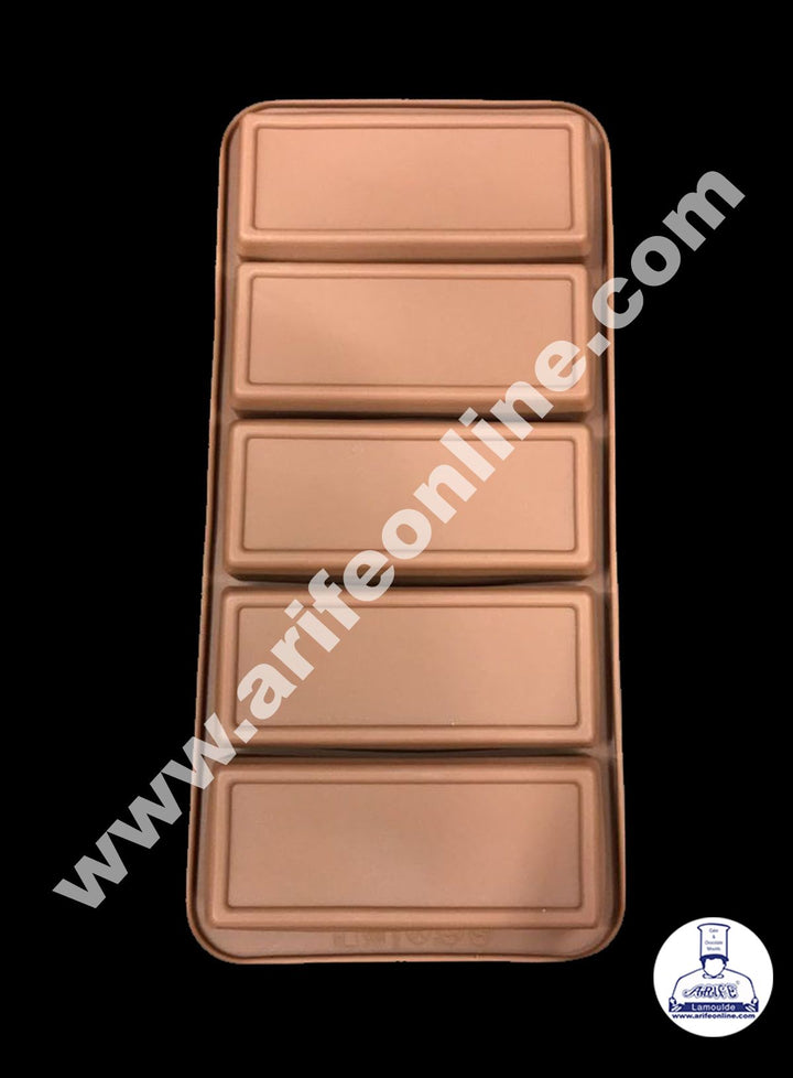 Cake Decor 5 Cavity Energy Bar Shape Chocolate Bar Silicone Chocolate Mould