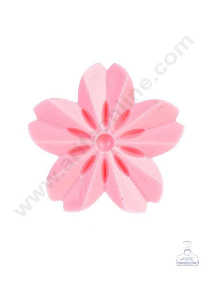 Cake Decor 5pcs Sakura Cherry Blossom Flower Shape Cake Plastic Stamp Biscuit Cutter Fondant Tool Cutter (SBS-820)