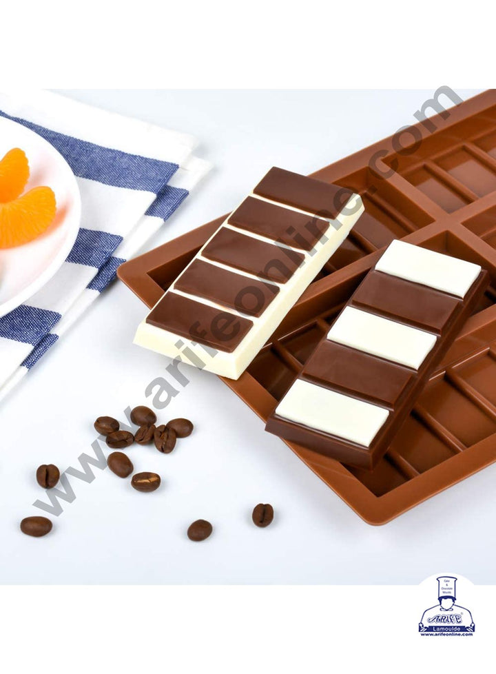Cake Decor 6 Cavity Protein Bar Shape Chocolate Bar Silicone Chocolate Mould Muffin Mold SMSM-809