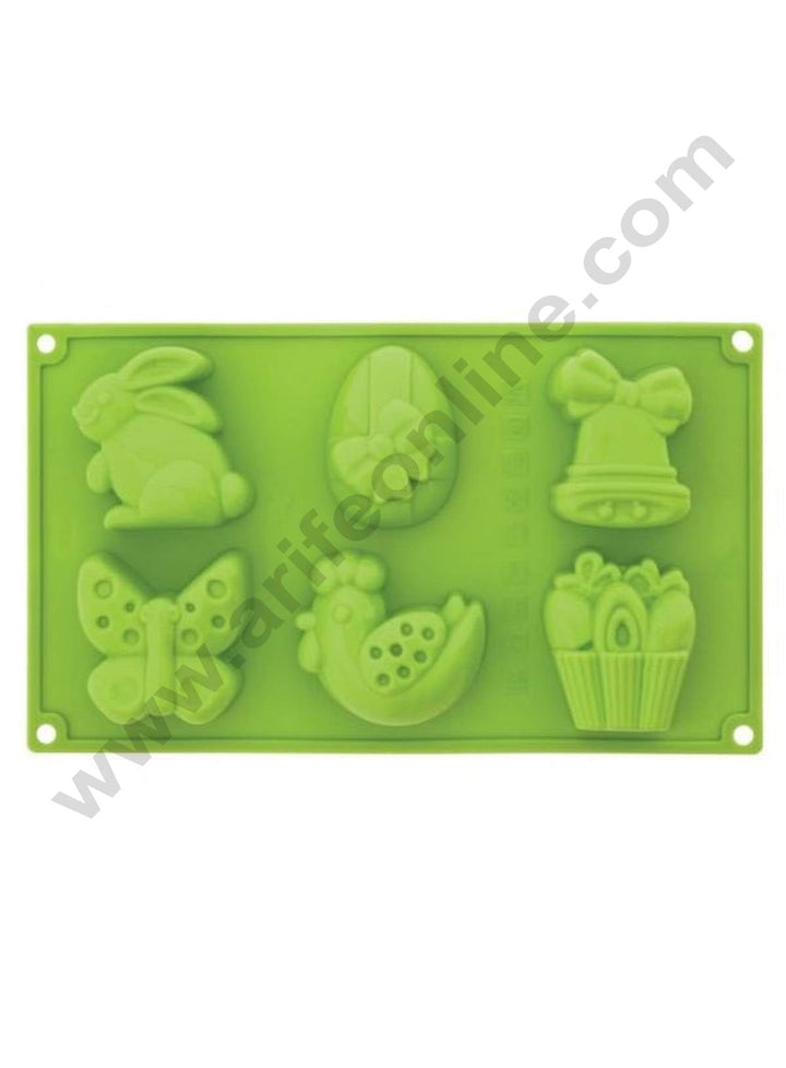 Cake Decor 6 Cavity Silicon Easter Theme Chocolate Cupcake Mould