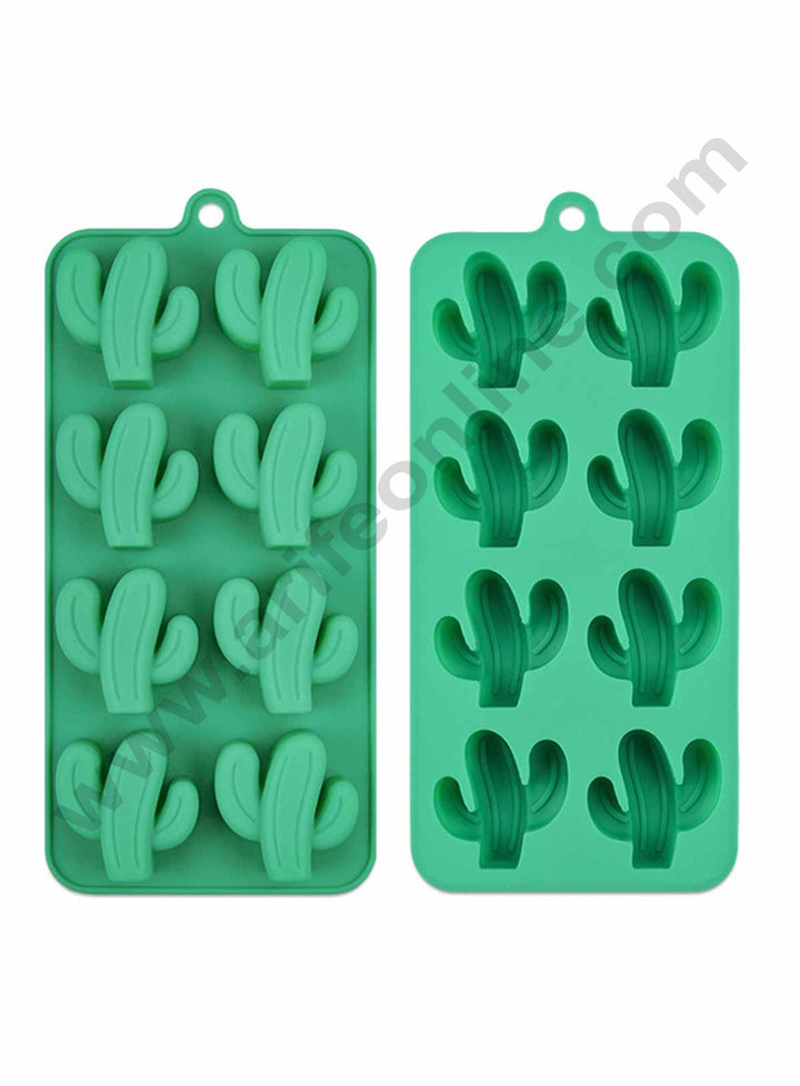 Cake Decor 8 Cavity Cactus Shape Silicone Chocolate Mould