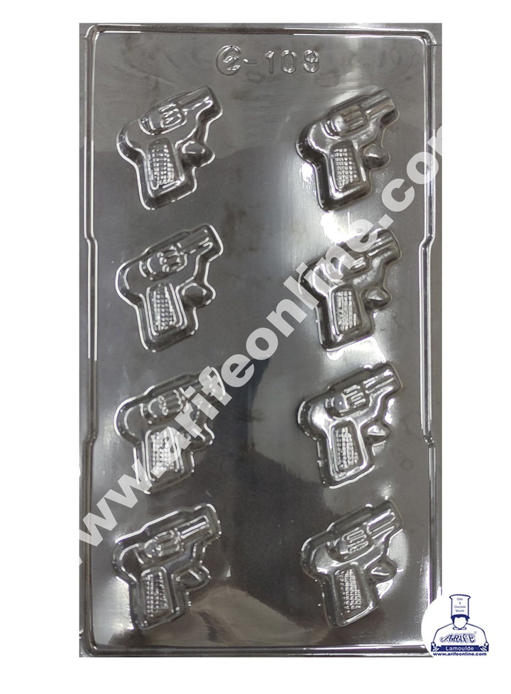 Cake Decor 8 Cavity Diwali Revolver Mold PVC Chocolate mould (10 pcs pack)