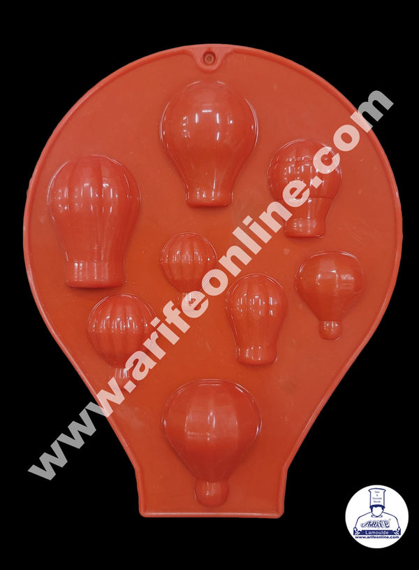 Cake Decor 8 Cavity Hot Air Balloon Shape Silicone Chocolate Mould ( SBCM-687 )