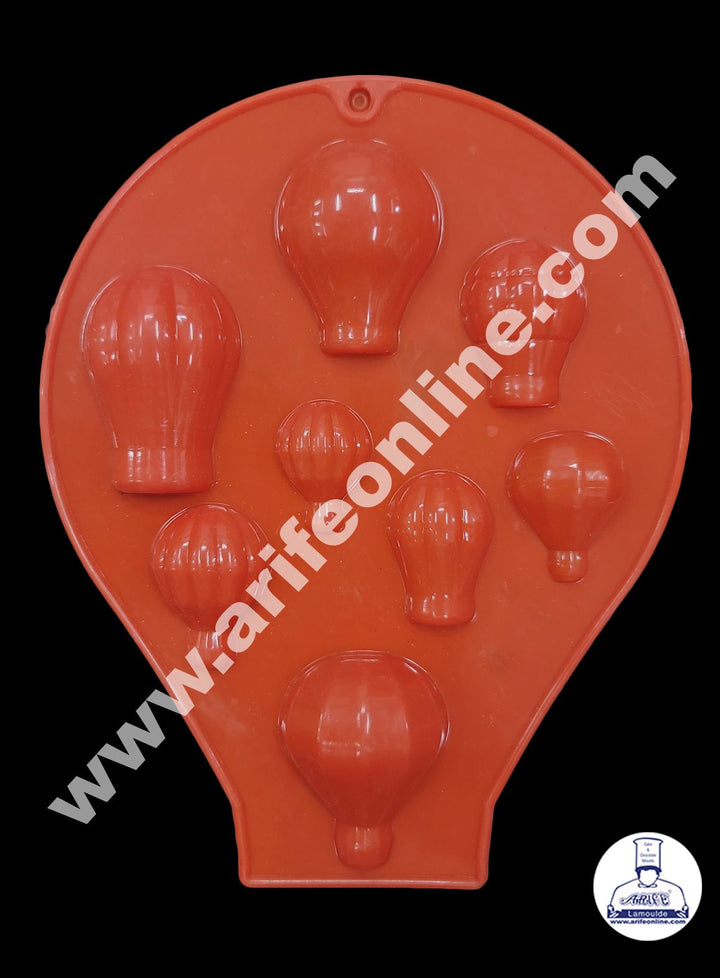 Cake Decor 8 Cavity Hot Air Balloon Shape Silicone Chocolate Mould ( SBCM-687 )