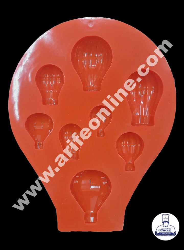 Cake Decor 8 Cavity Hot Air Balloon Shape Silicone Chocolate Mould ( SBCM-687 )