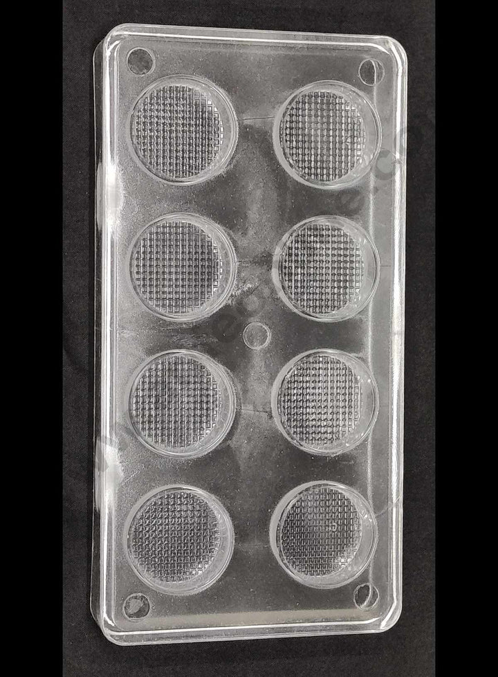 Cake Decor 8 Cavity Round Shape Small Polycarbonate Chocolate Mould