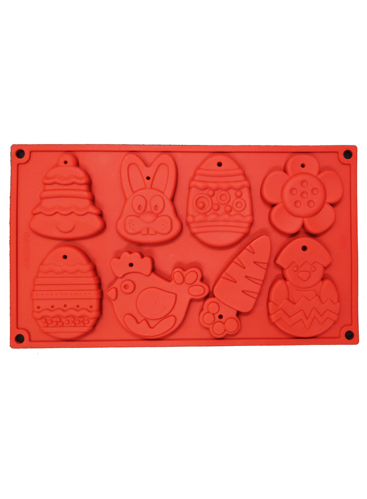 Cake Decor 8 Cavity Silicon Easter Theme Biscuit Chocolate Cupcake Mould