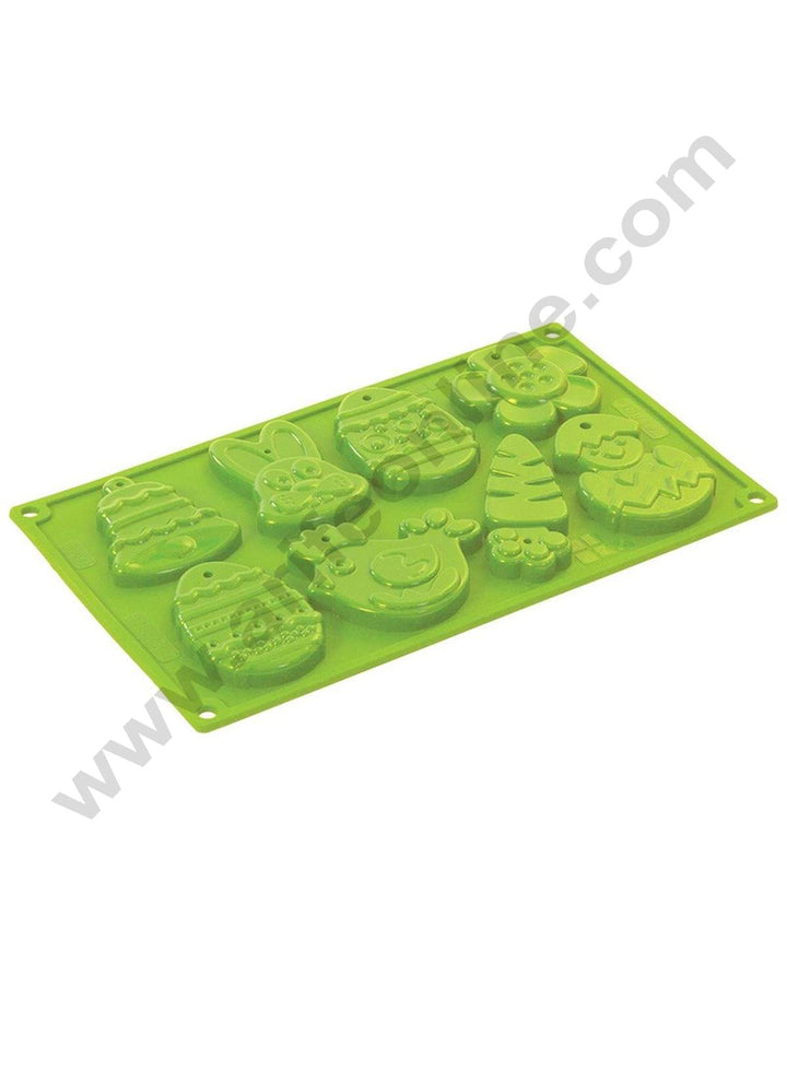 Cake Decor 8 Cavity Silicon Easter Theme Biscuit Chocolate Cupcake Mould