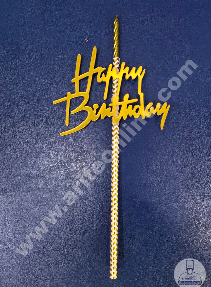 1 Cake topper en acrylique - Happy Birthday