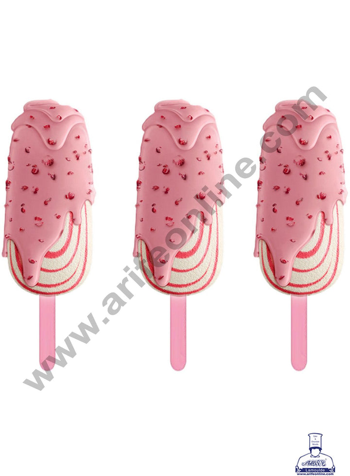 Cake Decor Acrylic Ice Cream Sticks For Cakesicle Popsicle and Candy - Rose Gold ( 10pcs )