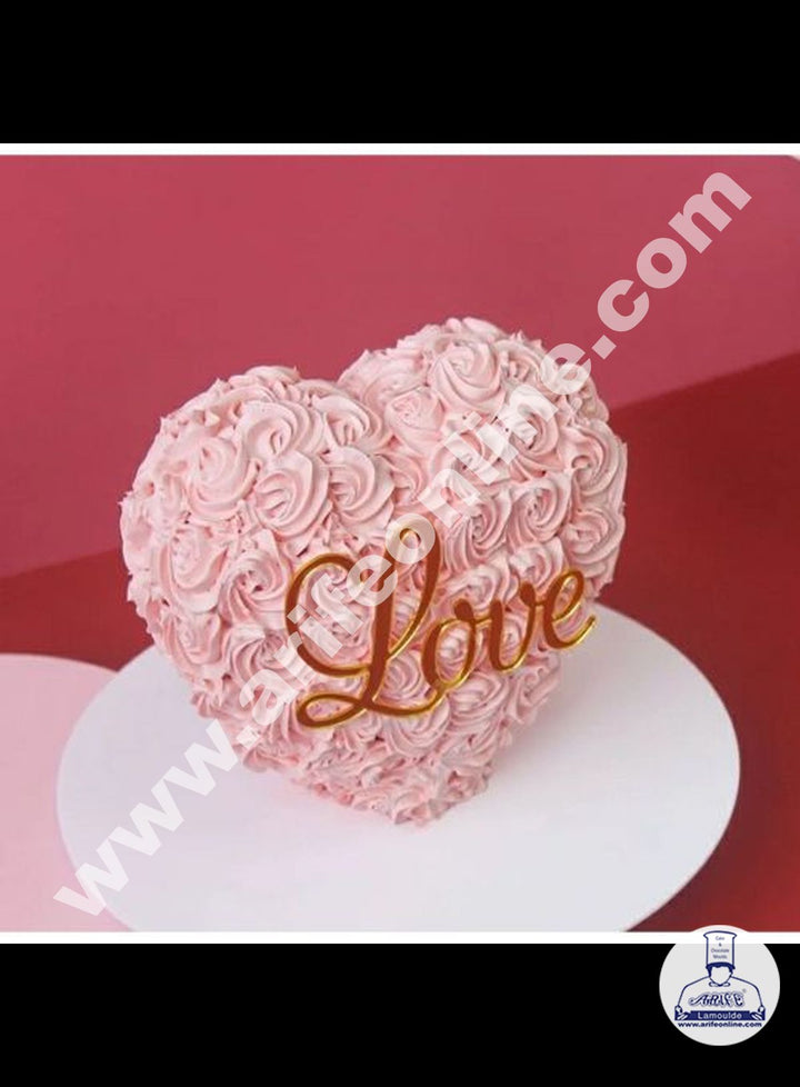 Cake Decor Acrylic Standing Heart Cake Stand Vertical Heart Stand